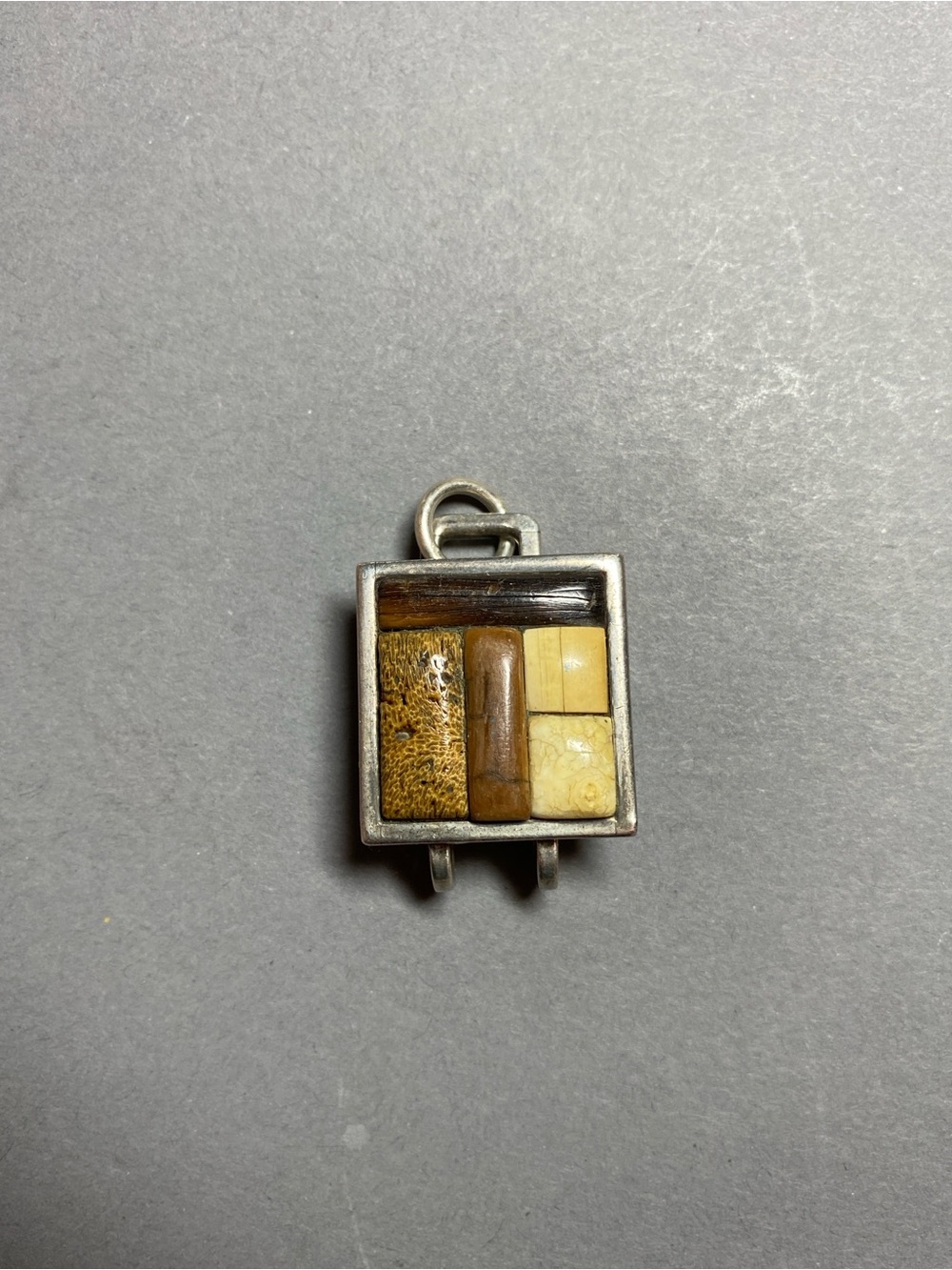 Vintage artisan Versiors sterling silver inlay money clip